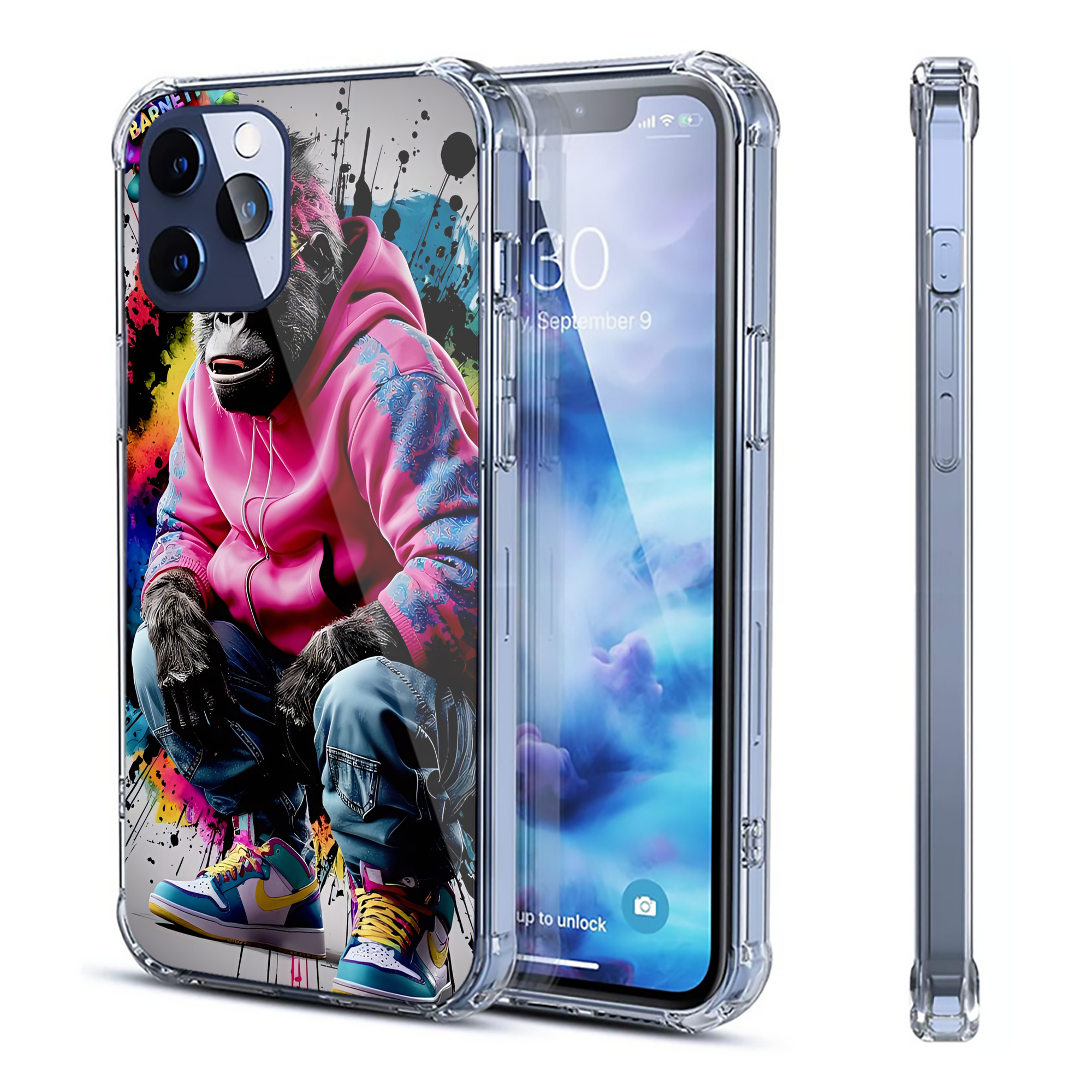 ミッキーマウス Mickey Mouse 【iPhone 12シリーズ対応】透明スマホケース（クリアソフトケース）